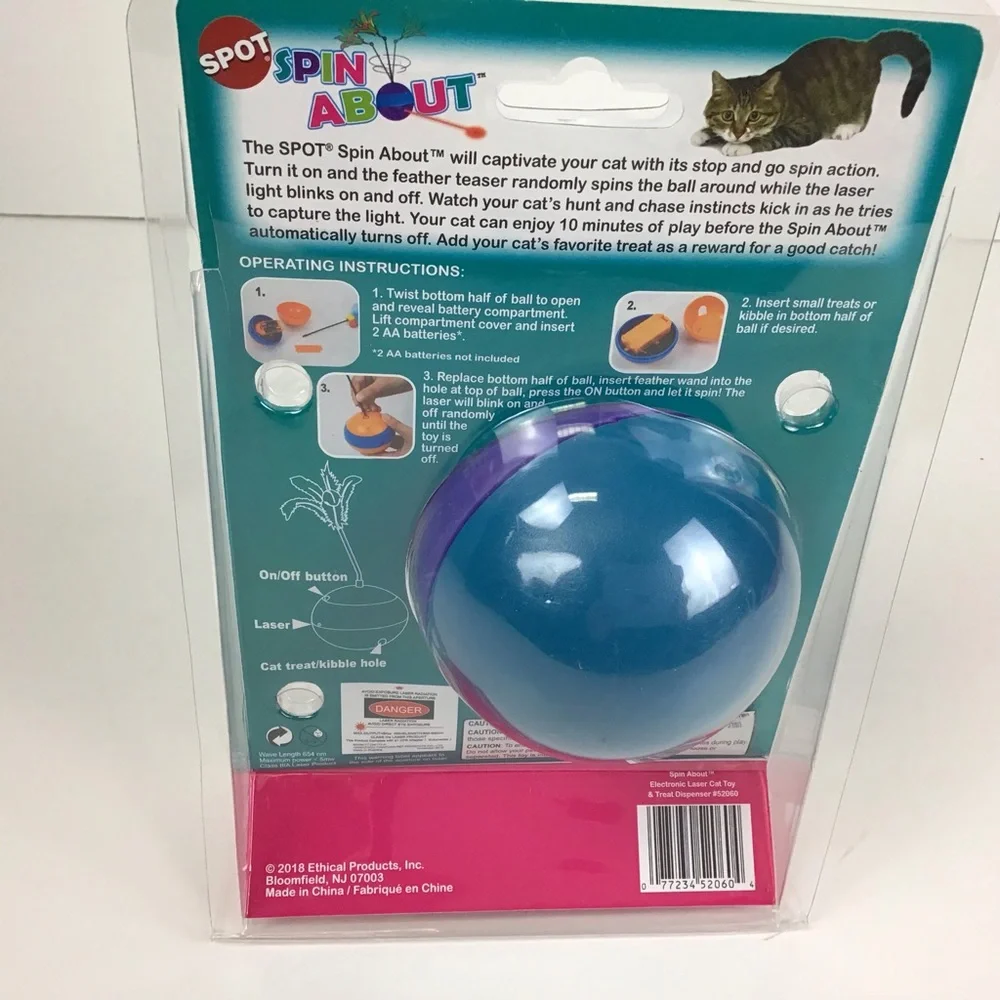 Spot Spin About Electronic Laser Cat Toy & Treat Dispenser